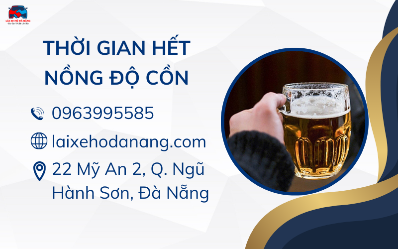 Thời gian hết nồng độ cồn