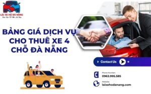 Bảng giá dịch vụ cho thuê xe 4 Chỗ Đà Nẵng